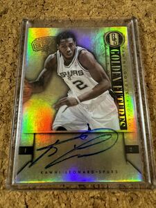 2012 PANINI GOLD standard #KL kawhi Reonard 直書きRCサイン 