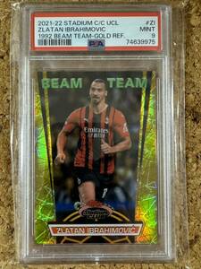 2021 TOPPS STADIUM CLUB UCL #ZI Zlatan Ibrahimovic ズラタン・イブラヒモビッチ 1992 BEAM TEAM gold refractor /50 PSA9