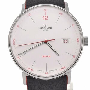  Junghans JUNGHANS 058/4931.75 foam mega 2020 Japan limitation Date radio wave quartz men's beautiful goods inside box * written guarantee attaching .J#128492