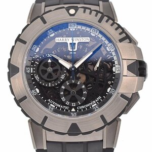  Harry Winston HARRY WINSTON OCSACH44ZZ001 Ocean sport chronograph self-winding watch men's beautiful goods K#128716