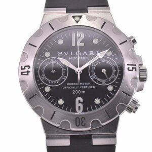 ブルガリ BVLGARI SCB38S ディアゴノ スクーバ クロノグラフ 自動巻き メンズ K#129258