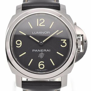 パネライ PANERAI PAM00773 ルミノール ベース アッチャイオ 手巻き メンズ 美品 保証書付き L#128898