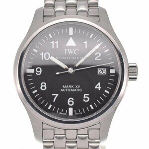 IWC SCHAFFHAUSEN IW325307 パイロットウォッチ マークXV デイト 自動巻き メンズ 美品 保証書付き L#129466