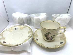 【未使用保管品】4客セット★Rosenthal ローゼンタール カップ&ソーサー クラシック classic アルカディア 金彩　S-4