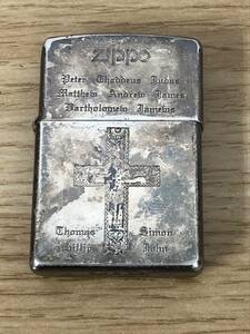 中古 ZIPPO ジッポーライター キリスト 十字架 MADE IN U.S.A 2001年製 動作未確認 A1