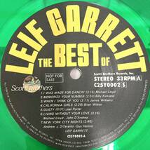 【見本品 極美品 グリーンカラー盤】 The Best of Leif Garrett ザ・ベスト・オブ・レイフ・ギャレット 【LP アナログ レコード 】_画像3