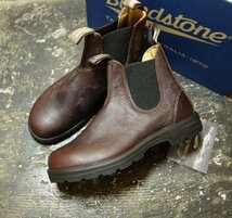 TK 新品箱付 BLUNDSTONE ブランドストーン ELASTIC SIDE BOOT LINED サイドゴアブーツ チェルシーブーツ_画像1