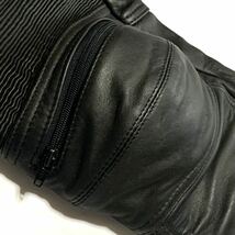 即決★KADOYA K'sLEATHER★LLサイズ レザーライディングパンツ カドヤ ケーズレザー W33 黒 本革 ライダース 本皮 ハードパッド バイク_画像7