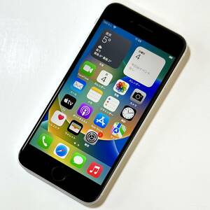 (美品) SIMフリー iPhone SE (第2世代) ホワイト 128GB MXD12J/A バッテリー最大容量81％ アクティベーションロック解除済