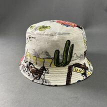 ◯A22 日本製 VISVIM ビズビム DOME BUCKET HAT バケットハット サイズ：ML マルチカラー コットン100％ メンズ 男性用_画像2