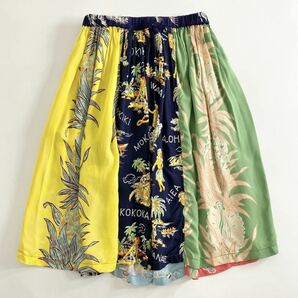 ◯1a31 BEAMS BOY ビームスボーイ × 東洋エンタープライズ アロハスカート F マルチカラー ALOHA SKIRT 日本製の画像2