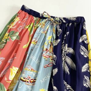 ◯1a31 BEAMS BOY ビームスボーイ × 東洋エンタープライズ アロハスカート F マルチカラー ALOHA SKIRT 日本製の画像3