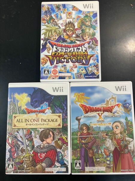 【Wii】 ドラゴンクエスト モンスターバトルロードビクトリー　他3枚セット