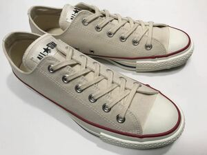 美品!! 定番!! コンバース 日本製 ALL STAR J OX N.WHITE オールスター ナチュラル ホワイト us 8.0 / 26.5cm MADE IN JAPAN