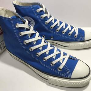 美品!! 定番!! コンバース 日本製 ALL STAR J HI BLUE オールスター ブルー 青 us 9.5 / 28.0cm MADE IN JAPAN 箱付きの画像1