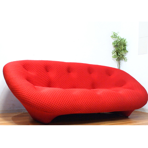 リーンロゼ/ligne roset ロゼプルム/ROSET Ploum 2人掛けソファ 赤 2P モダンの画像1