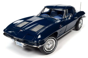 American Muscle 1/18 1963 シェビー コルベット クーペ デイトナブルー 完成品ダイキャストミニカー AMM1325 送料無料