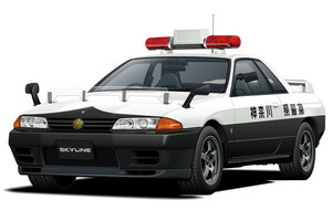  Aoshima plastic model 1/24 The * patrol car No.04 Nissan BNR32 Skyline GT-R patrol car '91 free shipping 