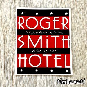 新品【アメリカ】 ロジャースミス ホテル　ニューヨーク　ステッカー　2340