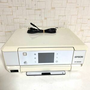 EPSON エプソン EP-805AW インクジェットプリンター ホワイト 通電確認済み 現状品 ジャンク y-021643-58