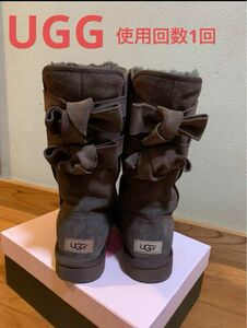 使用回数1回　UGGリボンブーツ　24cm