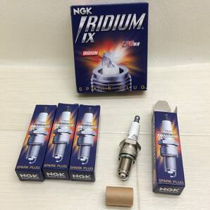 ☆日本特殊陶業 NGK IRIDIUM IX SPARK PLUG BPR6EIX-LPG スパークプラグ LPG車用 4本セット イリジウム 自動車部品 パーツ 現状品☆K80803の画像1