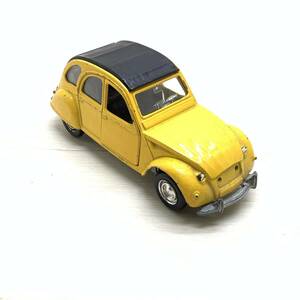 ■Citroen 2CV シトロエン Polistil S.219 ポリトイズ 黄色 イエロー ミニカー 車 自動車 イタリア製 ミラノ 玩具 ジャンク品■G41483