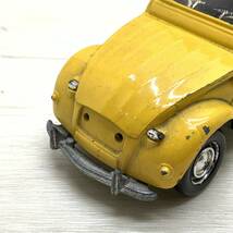 ■Citroen 2CV シトロエン Polistil S.219 ポリトイズ 黄色 イエロー ミニカー 車 自動車 イタリア製 ミラノ 玩具 ジャンク品■G41483_画像4