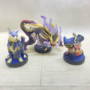 ▲Nintendo 任天堂 アミーボ amiibo モンスターハンター マガイマガド アイルー ガルク セット CNV-001 USED 動作未確認 未初期化 ▲K13084