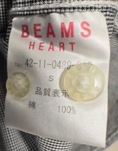 BEAMS HEART メンズ ボタンダウン長袖シャツ S 目立ったダメージなし_画像8