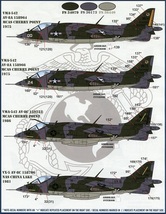 1/48 ファーボールデカール　アメリカ海兵隊の AV-8A/C ハリアー_画像3