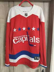 S 新品 NHL ワシントンキャピタルズ ホッケーシャツ FANATICS キャピタルズ HOCKEY アイスホッケー ユニフォーム ジャージ ホッケー シャツ