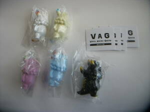 メディコム・トイ VAGシリーズ36 T9G 「RANGEAS Jr（ランジアス Jr）」ミニソフビ人形全5種セット ミニブック付き