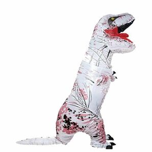 ティラノサウルス(幼獣)ホワイト　エアー着ぐるみ