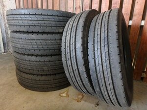 C340 バリ溝 2023年製 送料無料【205/85R16 117/115】ダンロップ SPLT50M 夏タイヤ 6本 約8.5-9分山