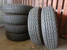 C364 バリ溝 送料無料【205/75R16 113/111】ブリヂストン G590 夏タイヤ 6本 2022年製 約8.5分山_画像1