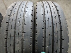 C396 約9分山 送料無料【215/70R17.5 118/116】ダンロップ SPLT50 夏タイヤ 2本 2021年製