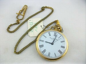 i33u51★CITIZEN 古い懐中時計 手巻き 金メッキ 機械時計 動作品 在庫品 シチズン