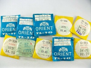 j50u22★ORIENT 古い腕時計 風防 色々10品 時計部品 未使用 オリエント