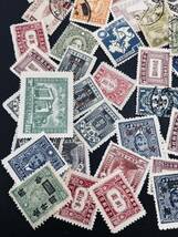 戦前 中国切手ロット大量 未済混合 孫文切手、記念切手など 満州切手も含む_画像2