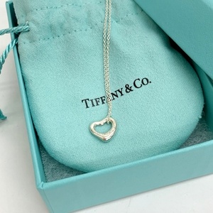 Tiffany&Co. オープンハートネックレス 美品 シルバー925 ペンダント アクセサリー プレゼント 贈り物 レディース ティファニー DF10562■