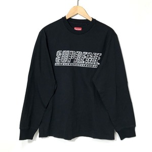 Supreme 101837 スタッズ ロングスリーブ ロンT 長袖 カジュアル メンズ Sサイズ ブラック シュプリーム トップス A3409◆