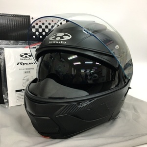 OGK KABUTO RYUKI システムヘルメット 2022年製 除菌消臭済 オートバイ バイカー Lサイズ ブラック オージーケーカブト バイク N18812H●