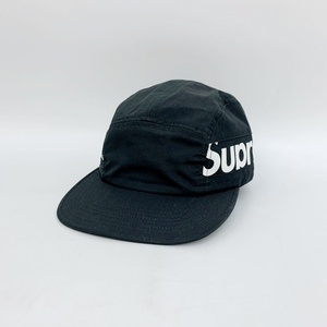 Supreme Side Panel Camp Cap ロゴプリント サイドパネル キャンプ キャップ 美品 USA製 ストリート メンズ シュプリーム 帽子 DF10777■