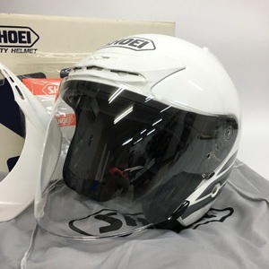 SHOEI J-FORCE2 HONDA JS-5 ジェットヘルメット 除菌消臭済 オートバイ Mサイズ ホワイト ショウエイ ホンダ バイク用品 N18793H●