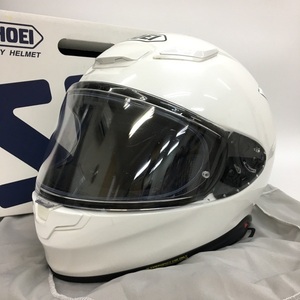 SHOEI Z-8 フルフェイスヘルメット 2021年製 除菌消臭済 オートバイ バイカー XLサイズ ルミナスホワイト ショウエイ バイク用品 N18842H●