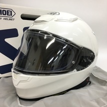 SHOEI Z-8 フルフェイスヘルメット 2021年製 除菌消臭済 オートバイ バイカー XLサイズ ルミナスホワイト ショウエイ バイク用品 N18842H●_画像1