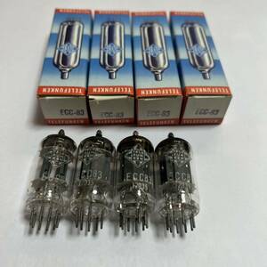 ＴＥＬＥＦＵＮＫＥＮ 真空管 ＥＣＣ８３（12ＡＸ７） 長期保管未使用品　4本セット　05