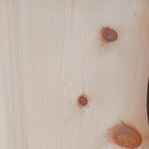 C-1648 【51.8×43～46×2cm】　国産ひのき　耳付節板　　テーブル　棚板　看板　一枚板　無垢材　桧　檜　DIY_画像5