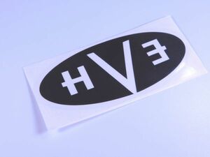 EVH ステッカー 裏張り ブラック ベースライン Van Halen #USTICKER-EVH-BKDMB